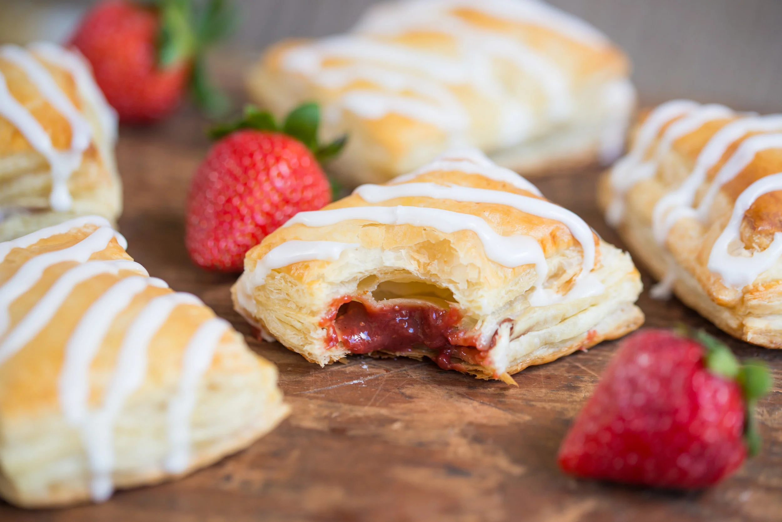 Semi-Homemade Strawberry Strudels — Mixed & Measured